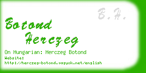 botond herczeg business card
